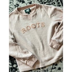 Roots pink crewneck sweater